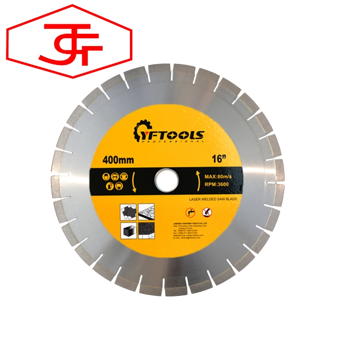 400 mm 16 Inch Diamond Cutting Blades for Cutting Asphalt Concrete