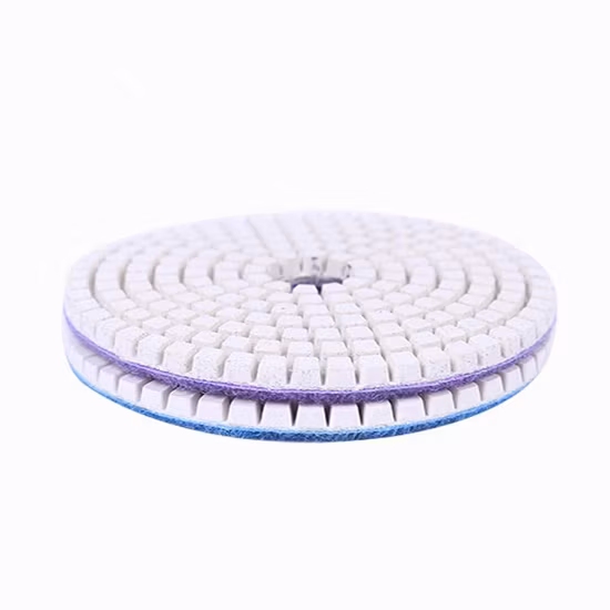 Tampone per lucidatura a umido da 4 pollici D100mm, spessore 6 mm, disco abrasivo in resina per pavimenti in cemento e terrazzo