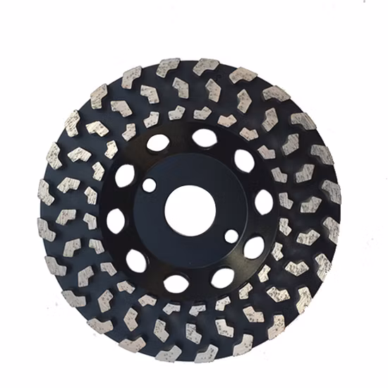 Mola a tazza diamantata per pavimenti con segmenti PCD da 5-7 pollici